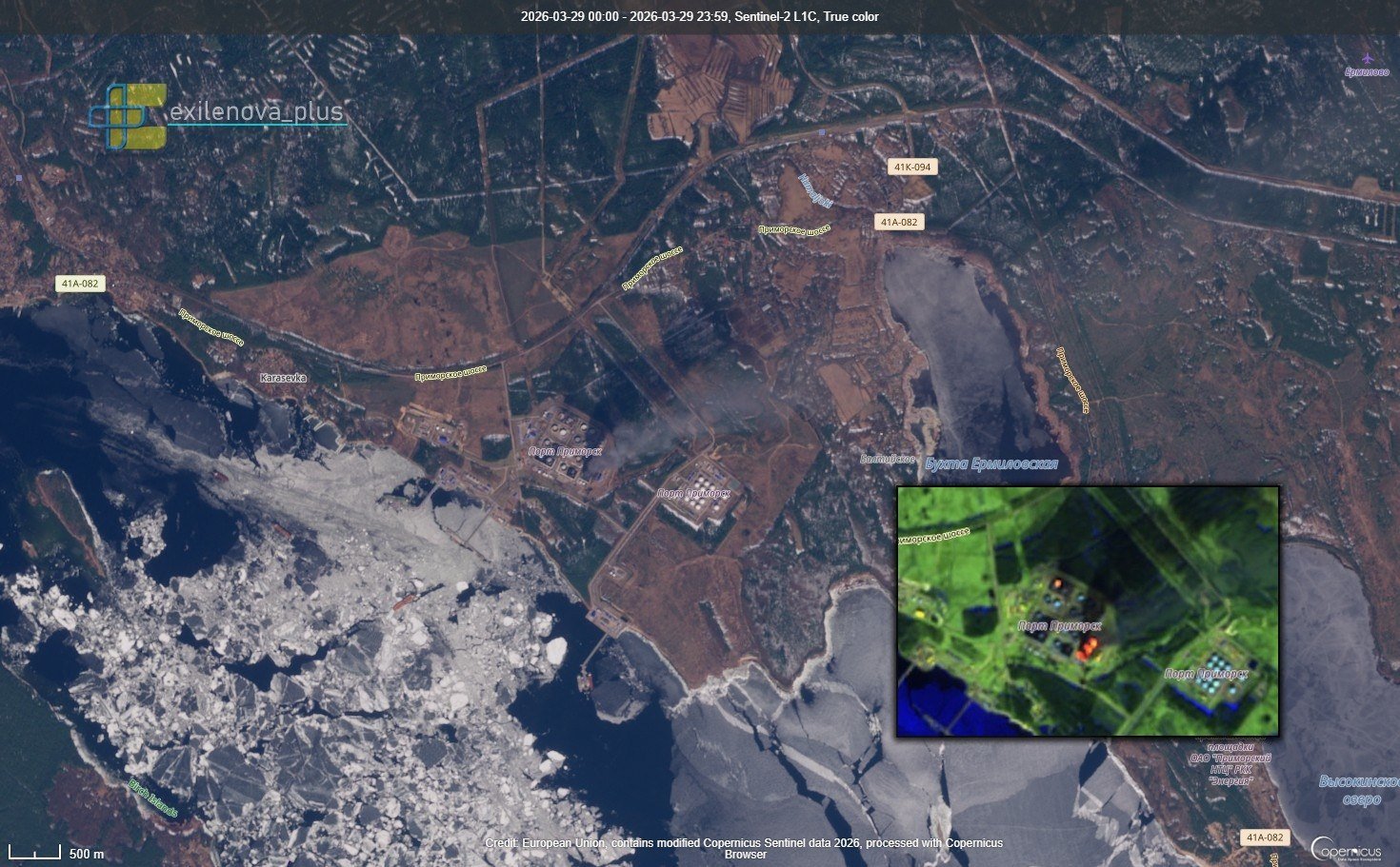 Primorsk Terminal Fire Contained, Most Tanks Damaged
