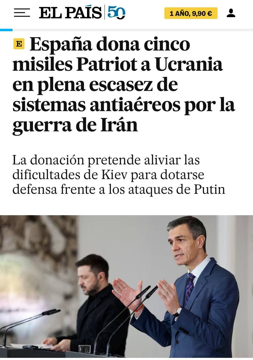 Spain to Transfer Five Patriot PAC-2 Missiles to Ukraine