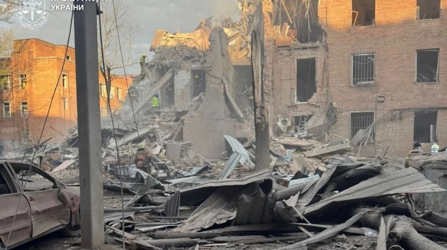 Ten-hour shelling of Dnipro kills two, injures 21