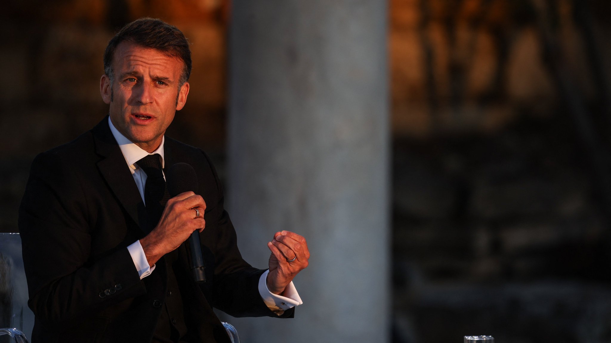 Macron warns US, China, Russia acting against Europe