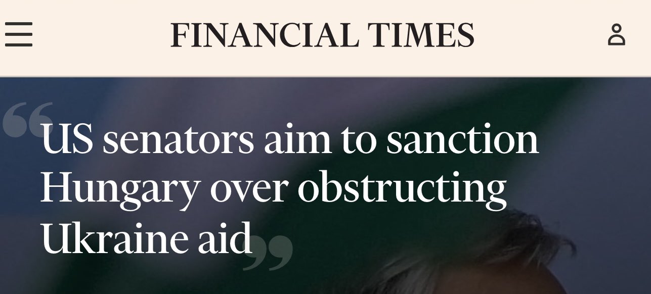 US Prepares Sanctions Against Hungarian Officials Blocking Ukraine Aid