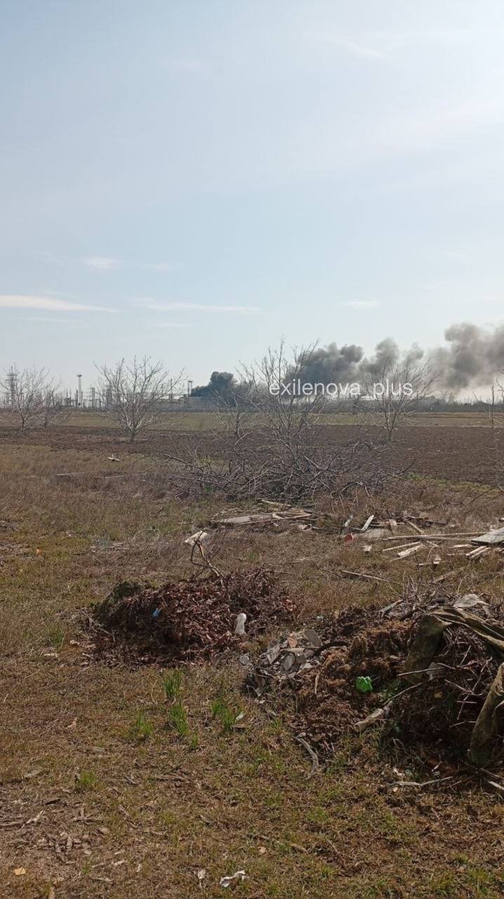 Fire Reported in Occupied Yakymivka After Drone Strike