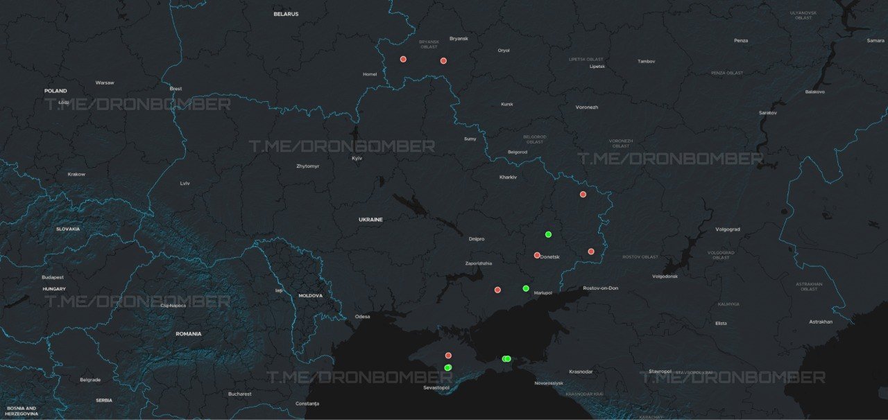 Map of Russian Air Defense Systems Hit March 13-27