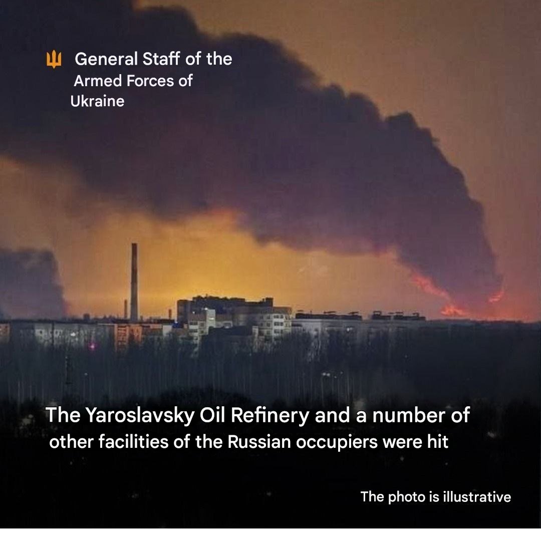 Ukraine Strikes Russian Explosives Plant and Yaroslavl Refinery