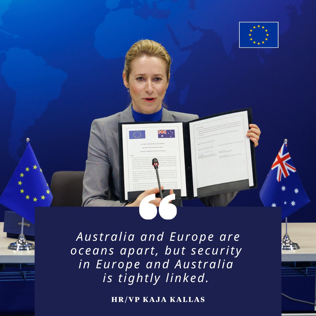 EU-Australia Security and Defence Partnership Signed by Kallas