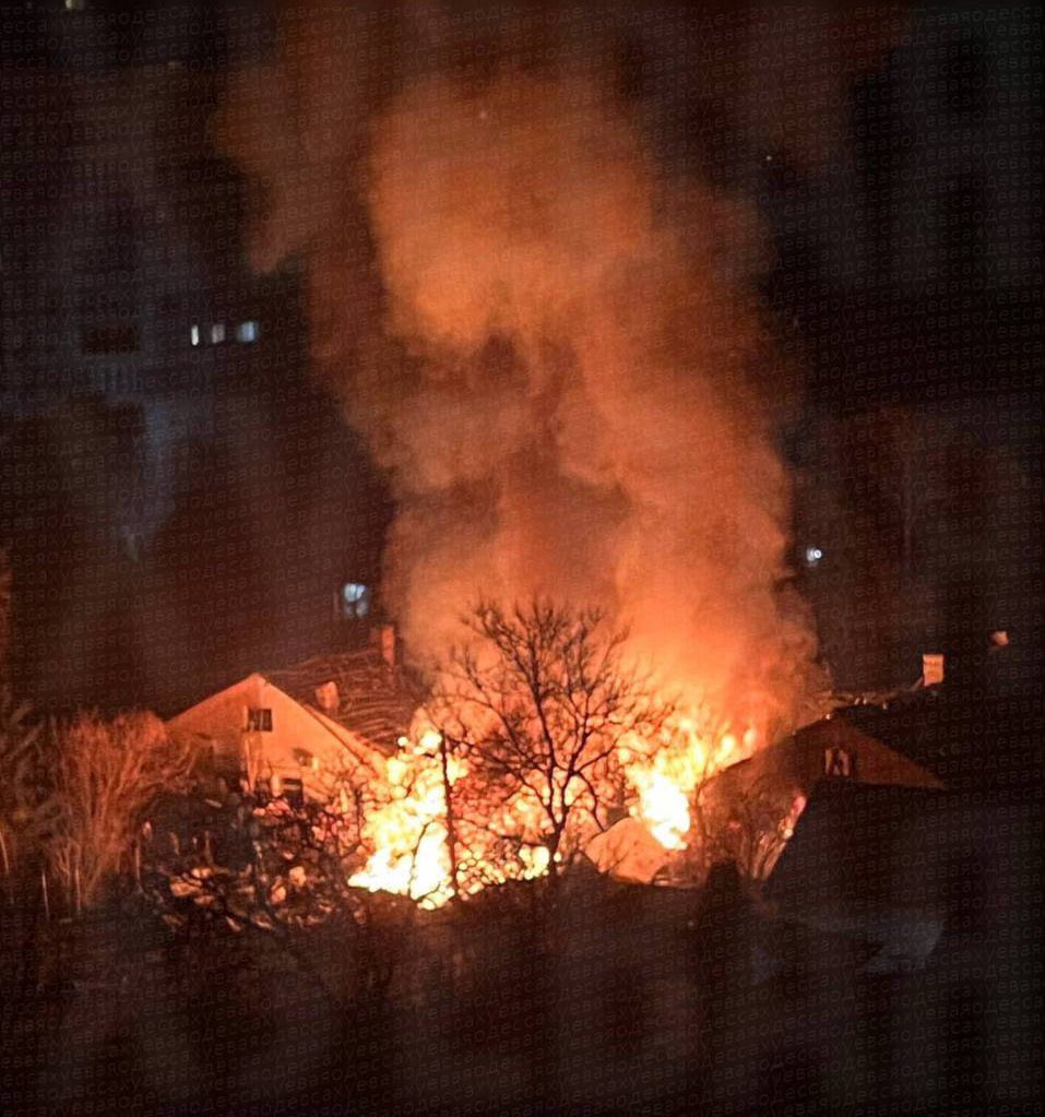 Russian Shahed Drones Strike Residential Areas in Odesa