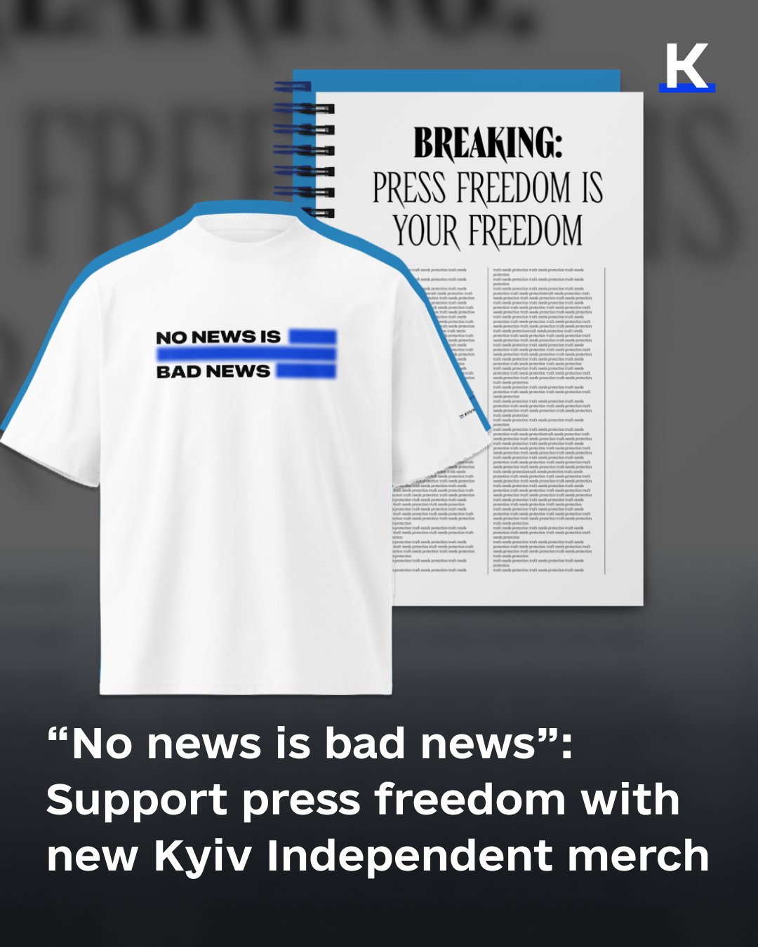 Kyiv Independent Launches Charitable Merch for Press Freedom Day