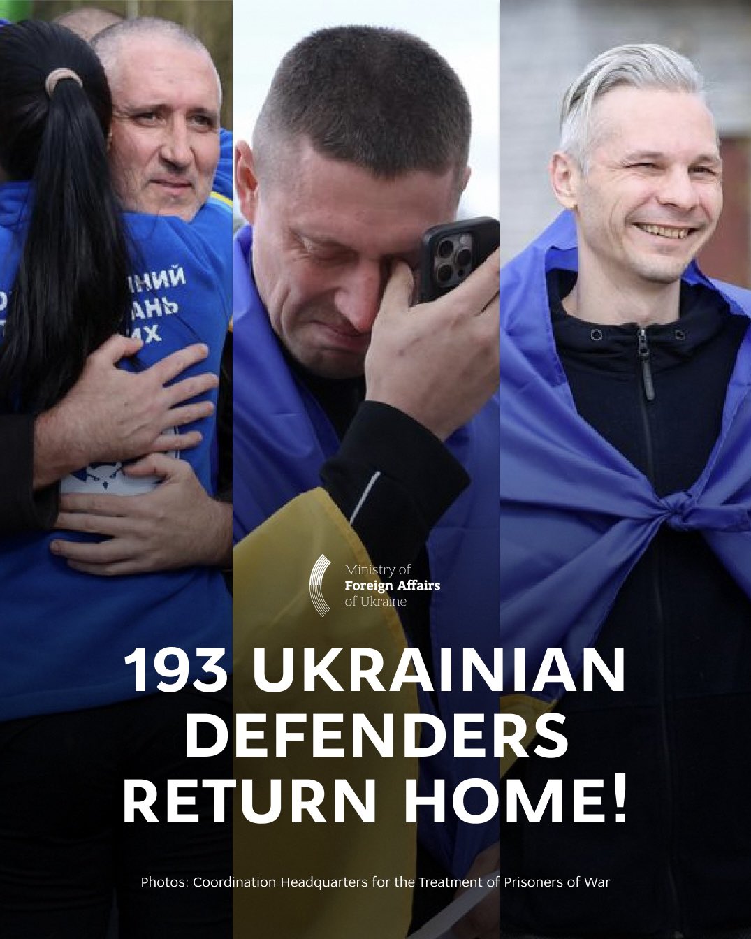193 Ukrainian Defenders Return Home in Prisoner Exchange with Russia