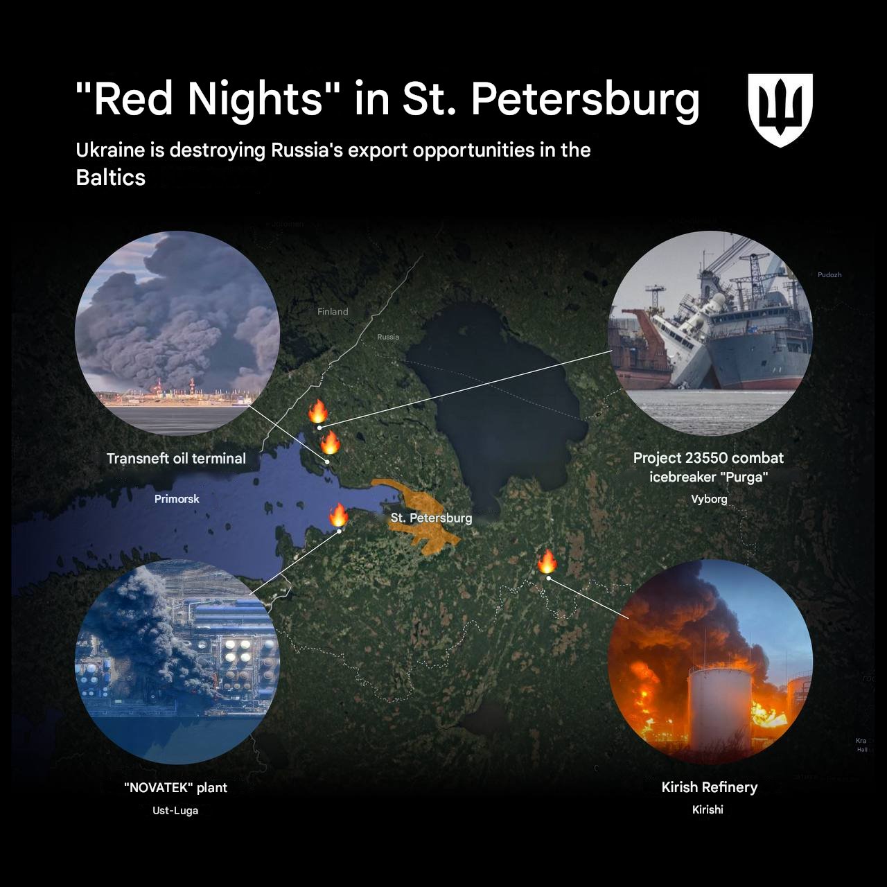 Ukraine Strikes Key Russian Baltic Oil Export Terminals
