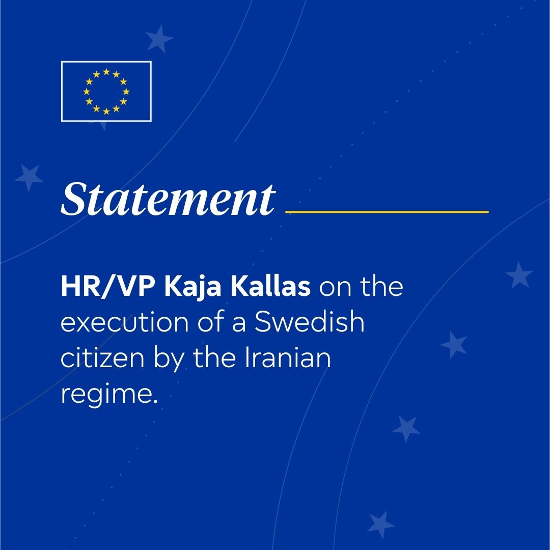 EU Condemns Iran’s Execution of Swedish Citizen