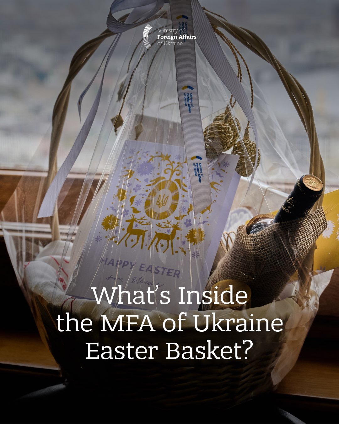 Ukraine Foreign Ministry Showcases Traditional Easter Basket