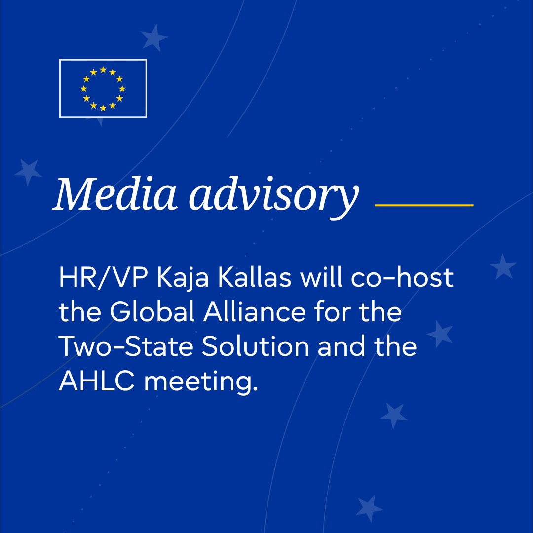 EU Hosts Ministerial Meetings on Two-State Solution in Brussels