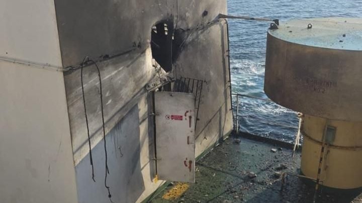 Russians Strike Civilian Merchant Vessel Heading to Odesa Port