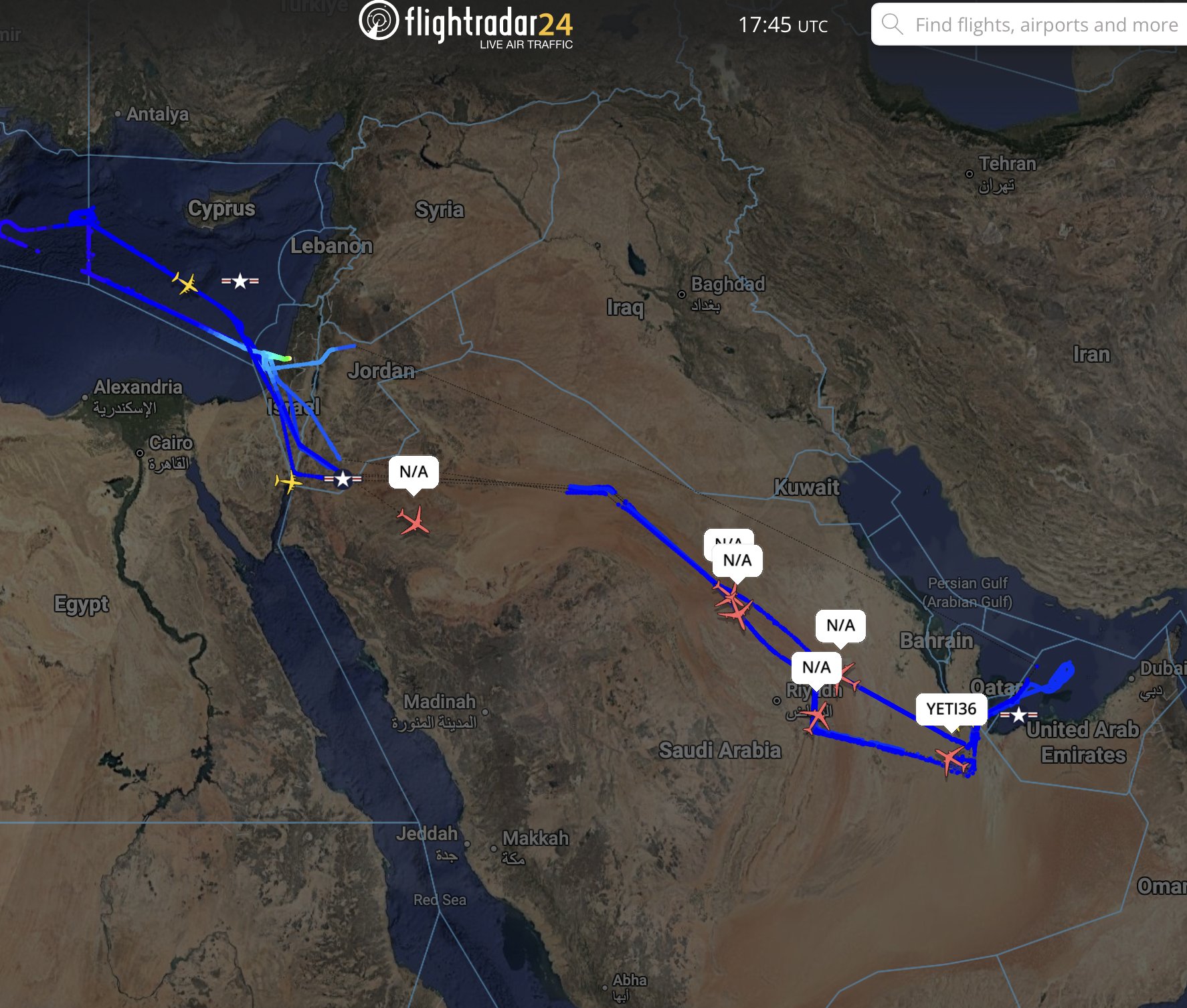 6 US Tankers Spotted Near Persian Gulf South of Iran