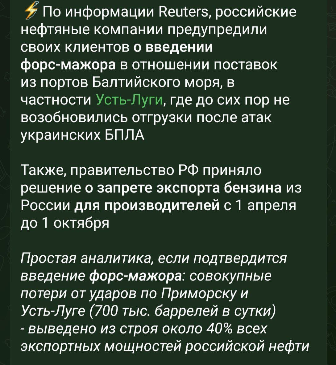 Ukrainian Drone Attacks Threaten 40% of Russian Oil Export Capacity