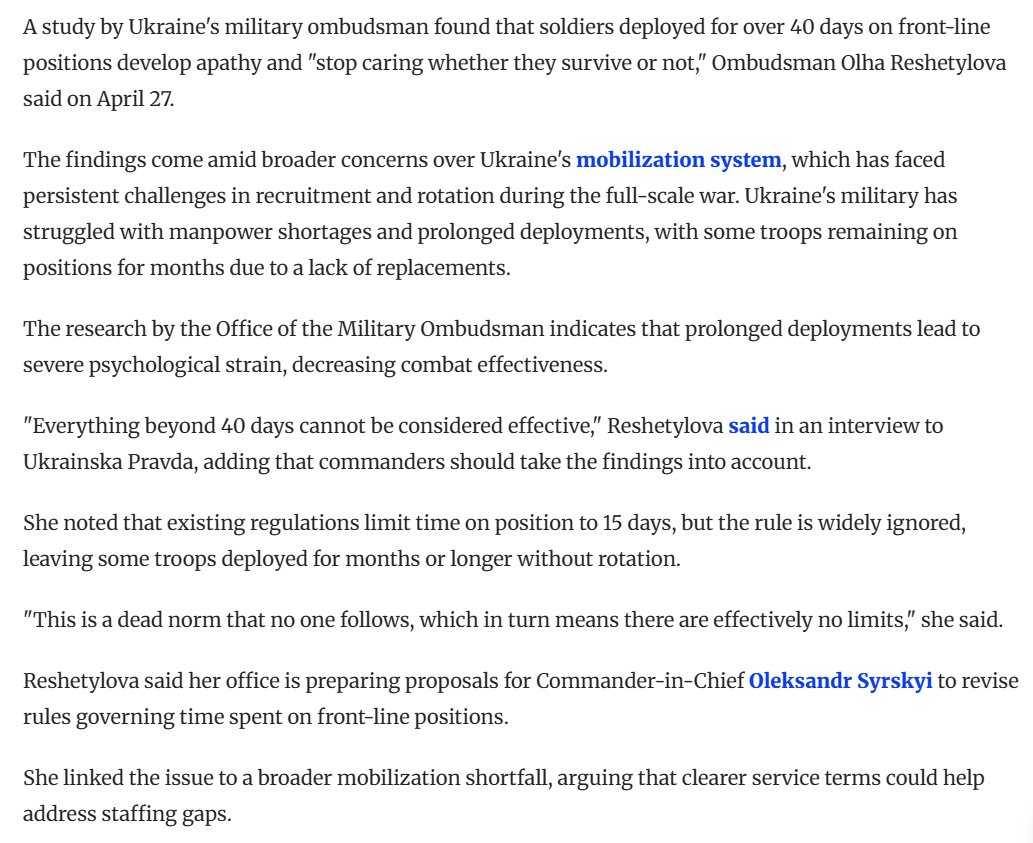 Ukraine Soldiers Develop Apathy After 40 Days on Front Line