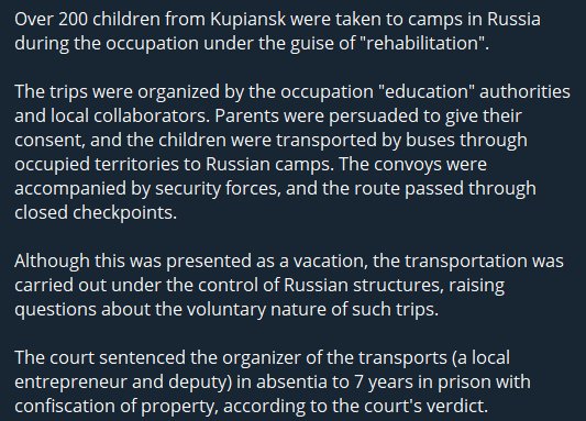 200+ Ukrainian Children Taken to Russia During Kupiansk Occupation