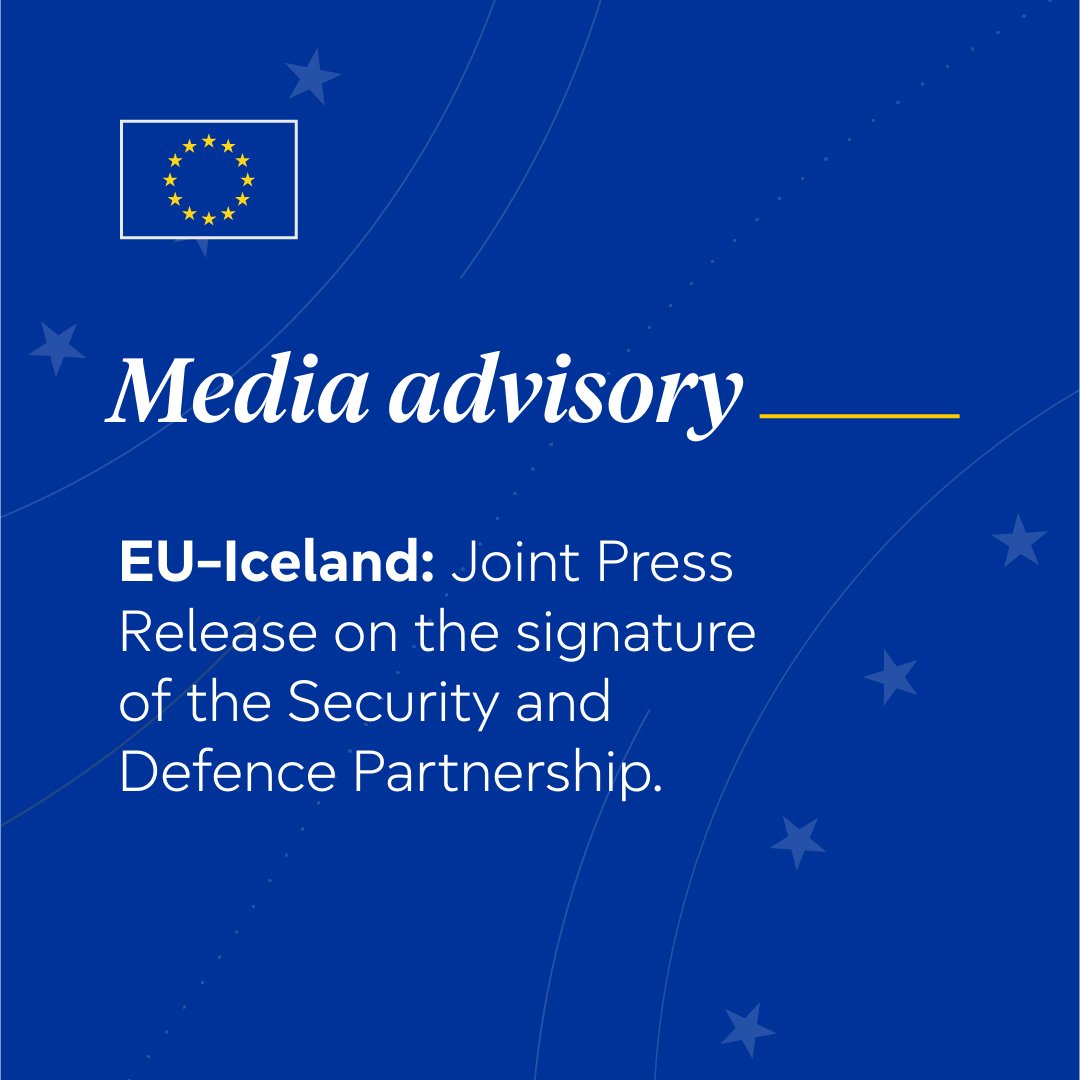 EU and Iceland Sign Security and Defence Partnership