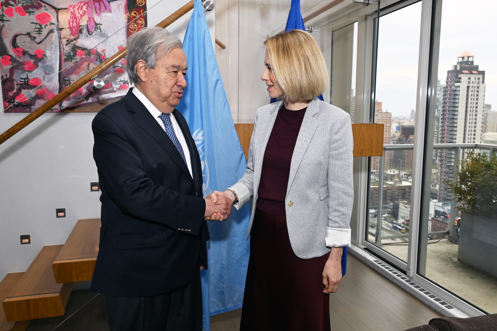 EU Leader Meets UN Chief to Discuss Middle East and Ukraine Wars