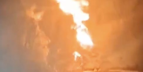 Explosions and Fire Reported in Dnipro City