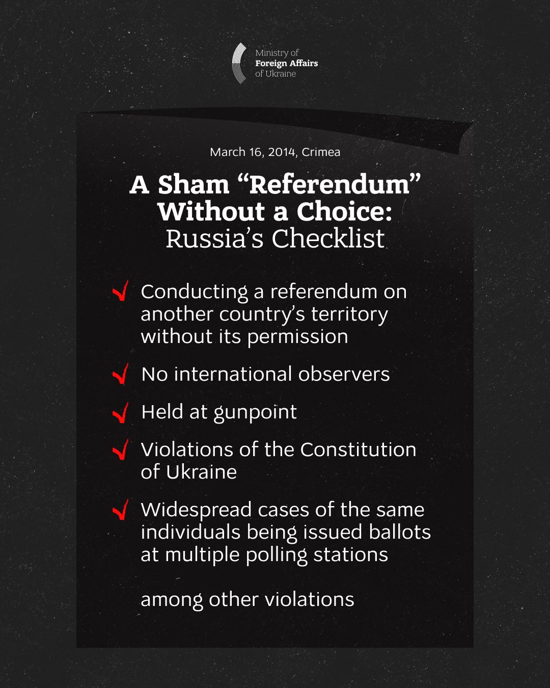 Russia’s Illegal Crimea Annexation Twelve Years Later