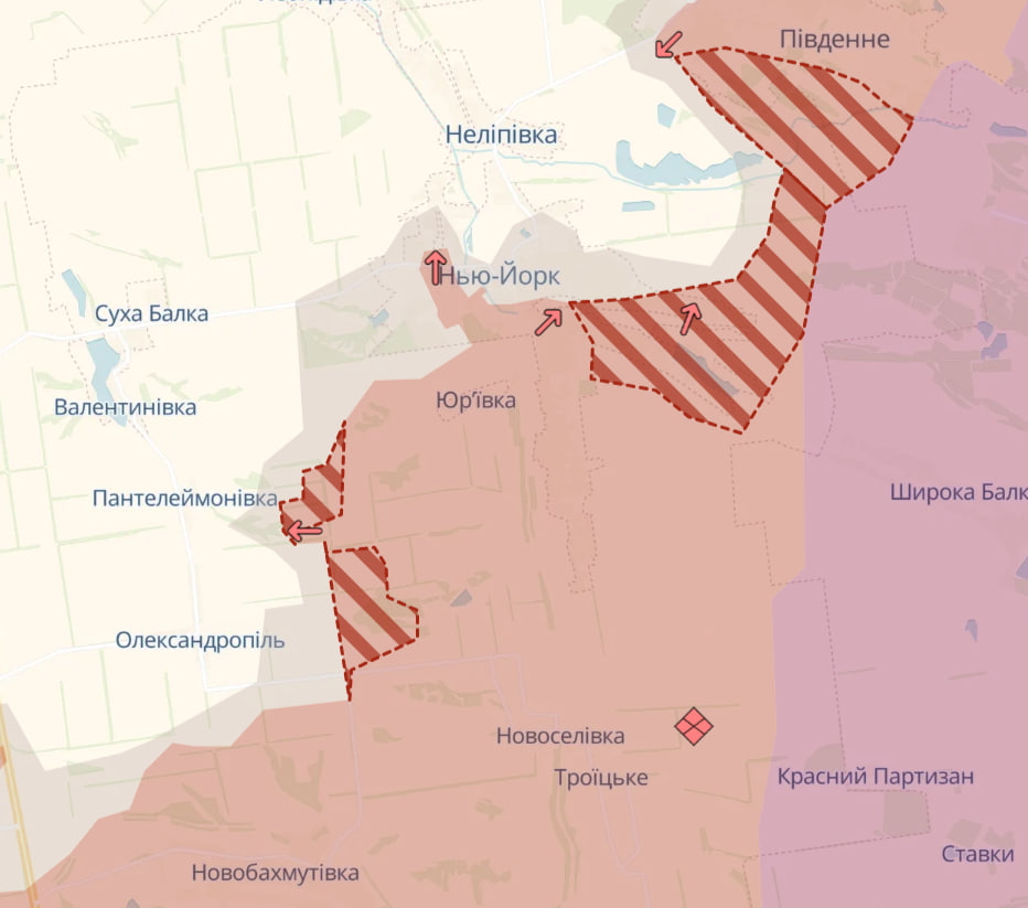 Russian forces advance in the North and New York on Donetsk
