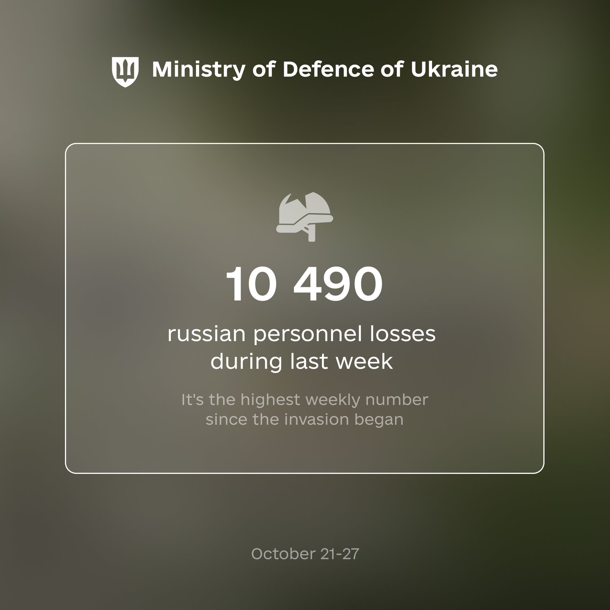 Russian losses hit record high in a week