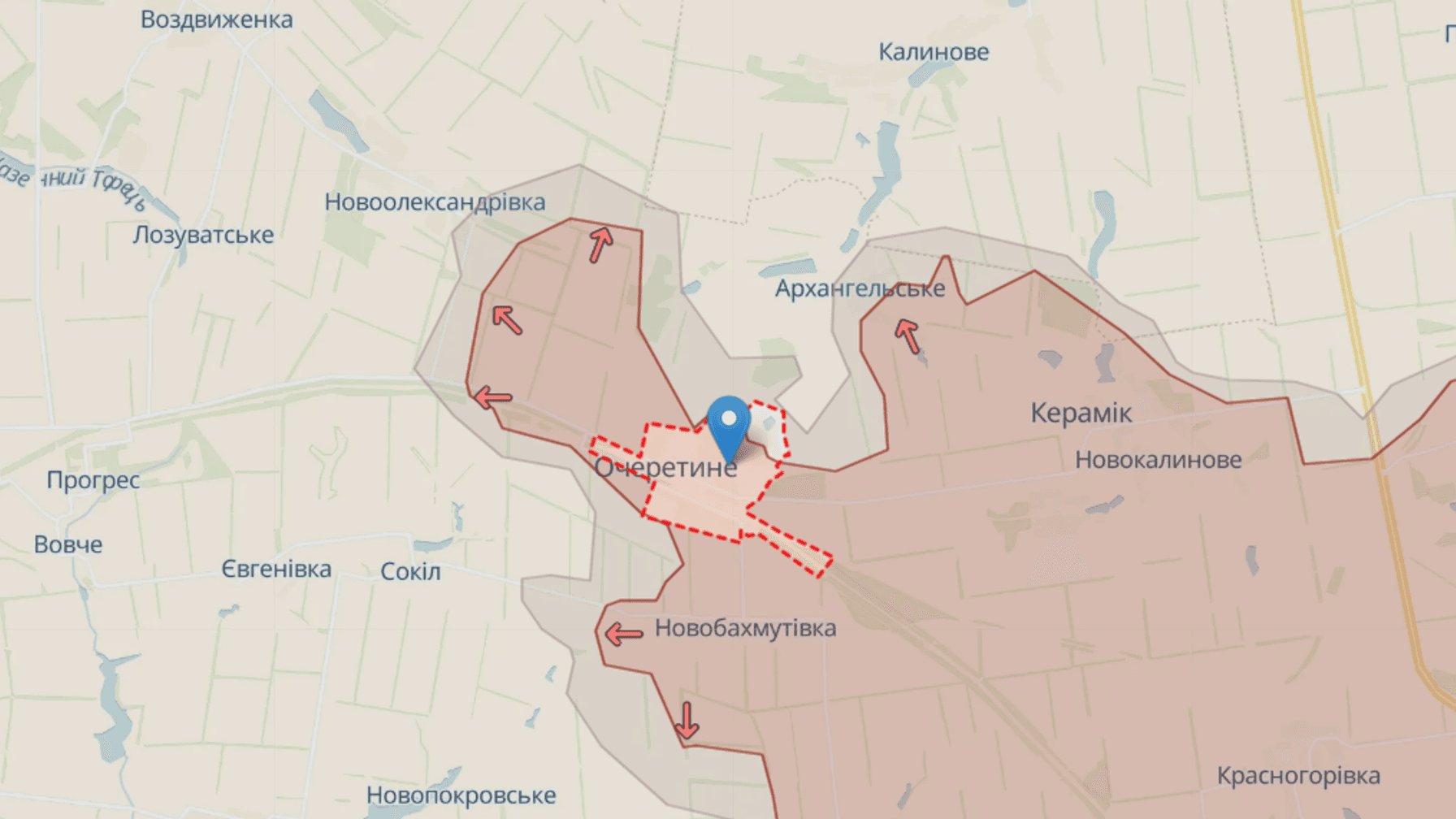 Russians Break Through in Ocheretyne Under Fire