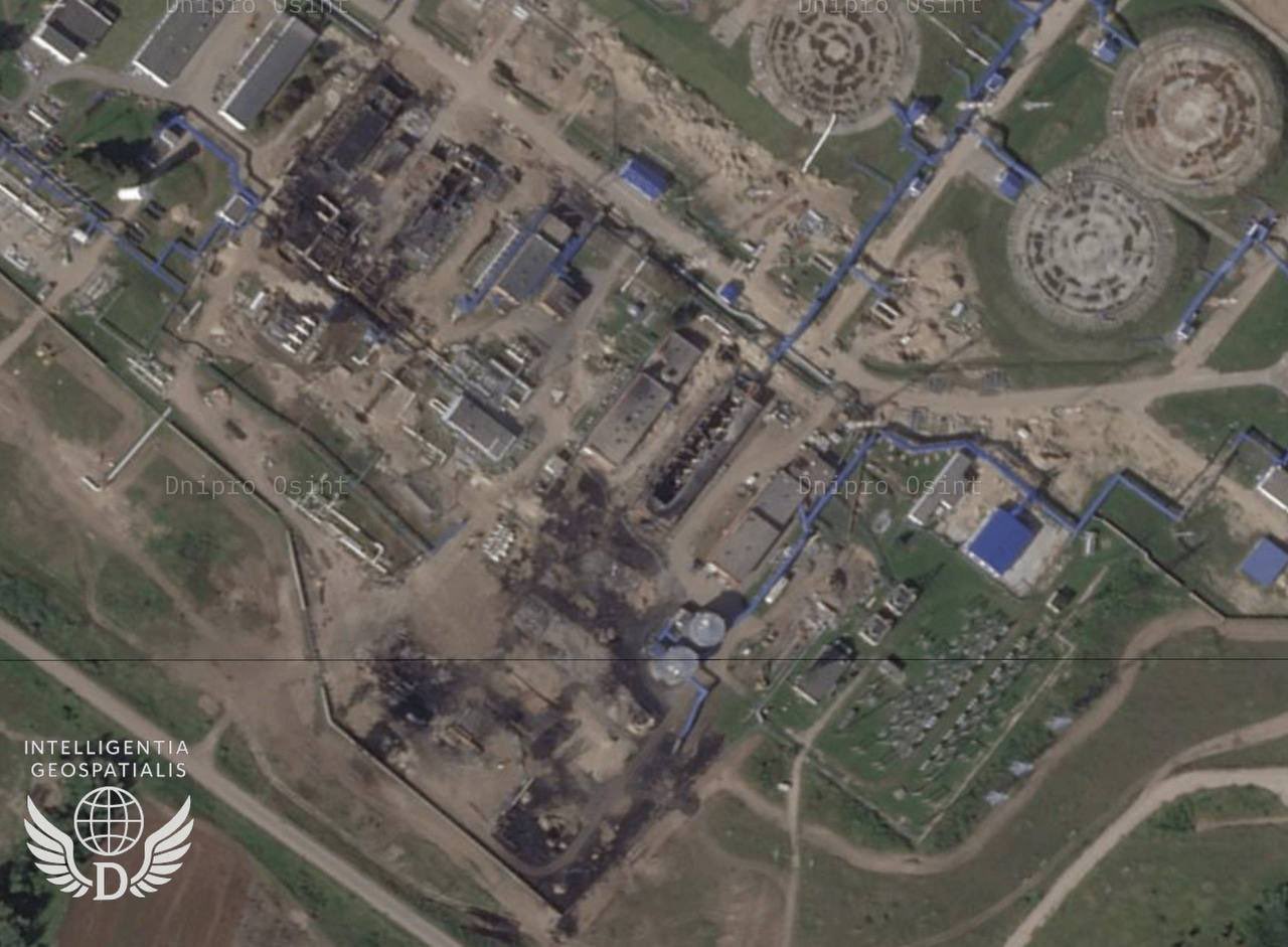 Destruction of Unecha pumping stations by strikes