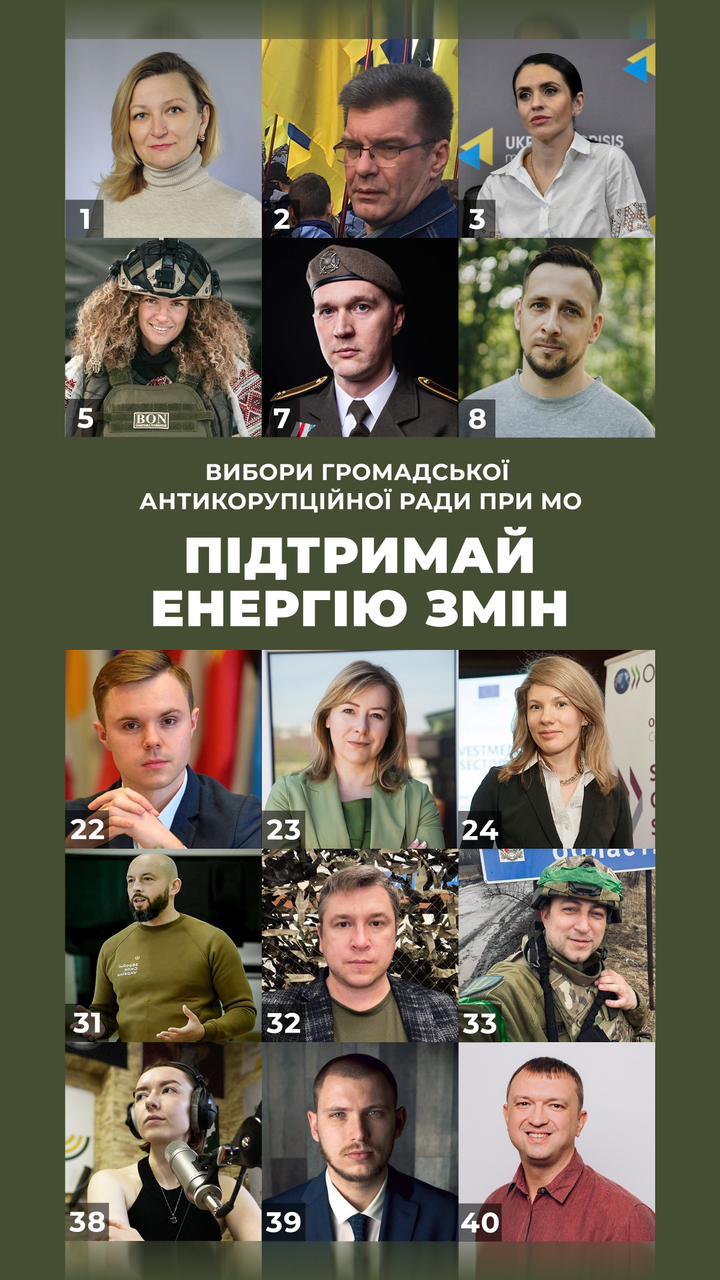 Триває онлайн-голосування до Громадської антикорупційної ради при МО