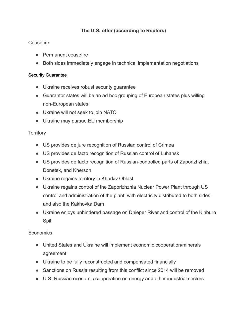 Trump’s peace plan and Ukraine-Europe counterproposal revealed
