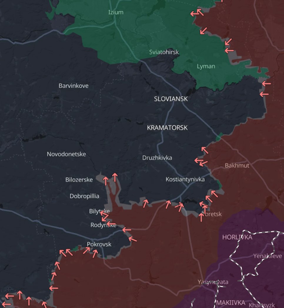 Potential threat to Donetsk defense and key cities north of Lyman