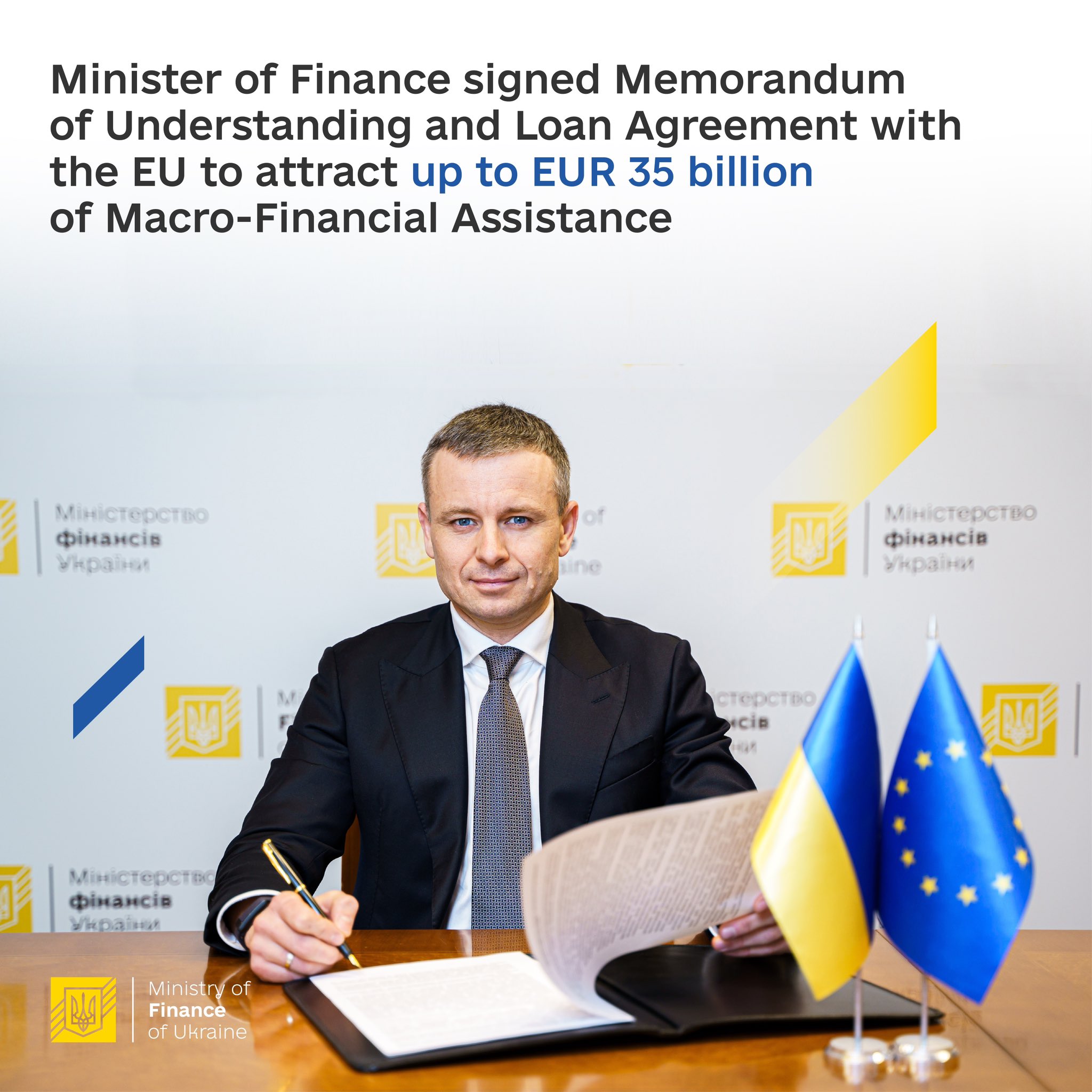 Ukraine and EU sign €35bn agreement