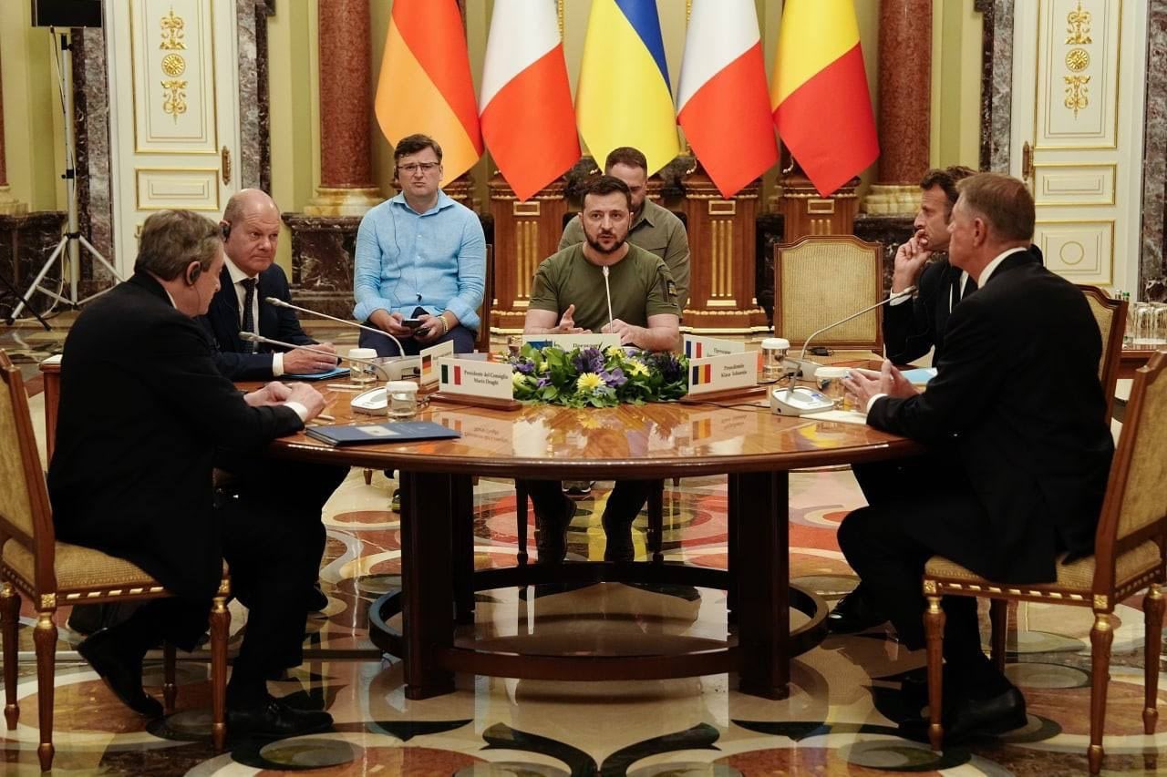 Zelensky meets Macron, Scholz, Draghi, Iohannis