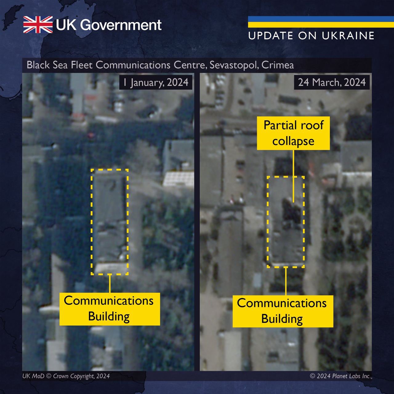 British analysis: damage to BSF ships near Sevastopol