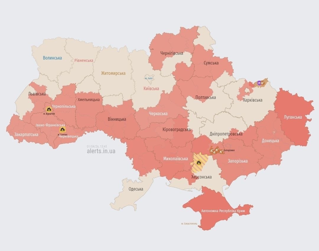 Massive Russian Attack Hits Ukraine, Explosions in Several Cities