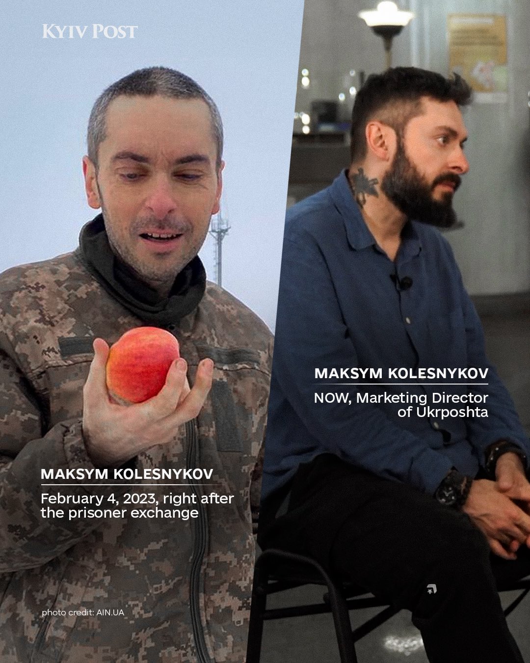 Ukrainian ex-POW returns, becomes Ukrposhta Digital Director