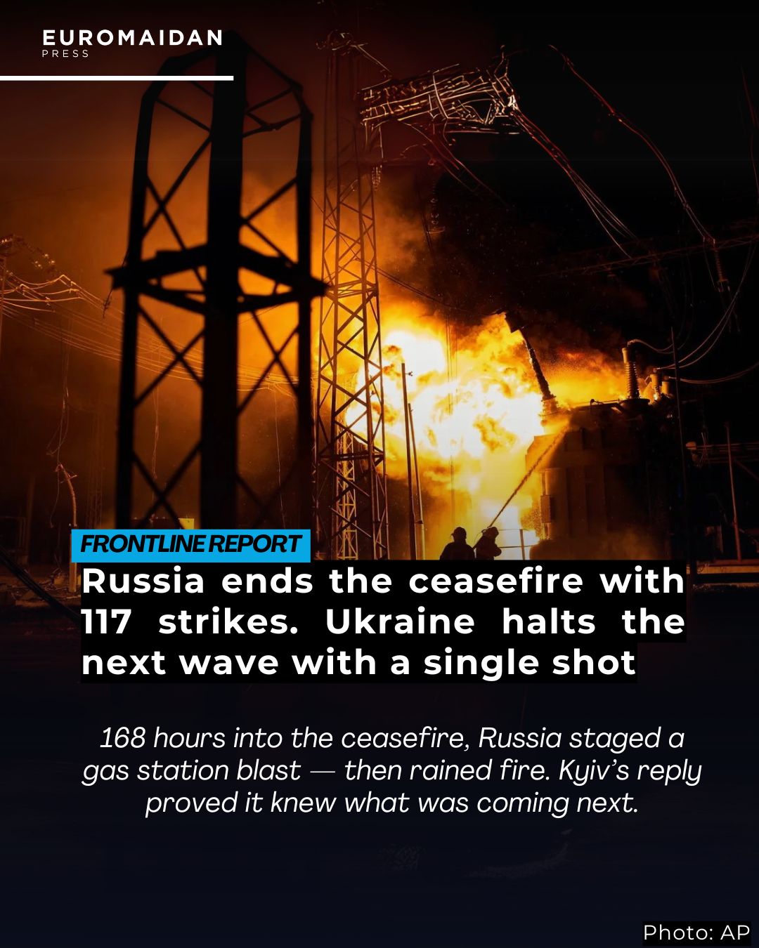 Russia sabotages own gas plant to break ceasefire