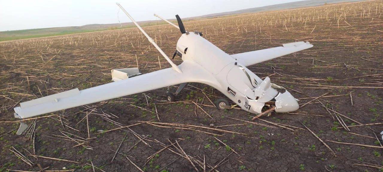 Fallen Ukrainian kamikaze drone “Lyutyi”