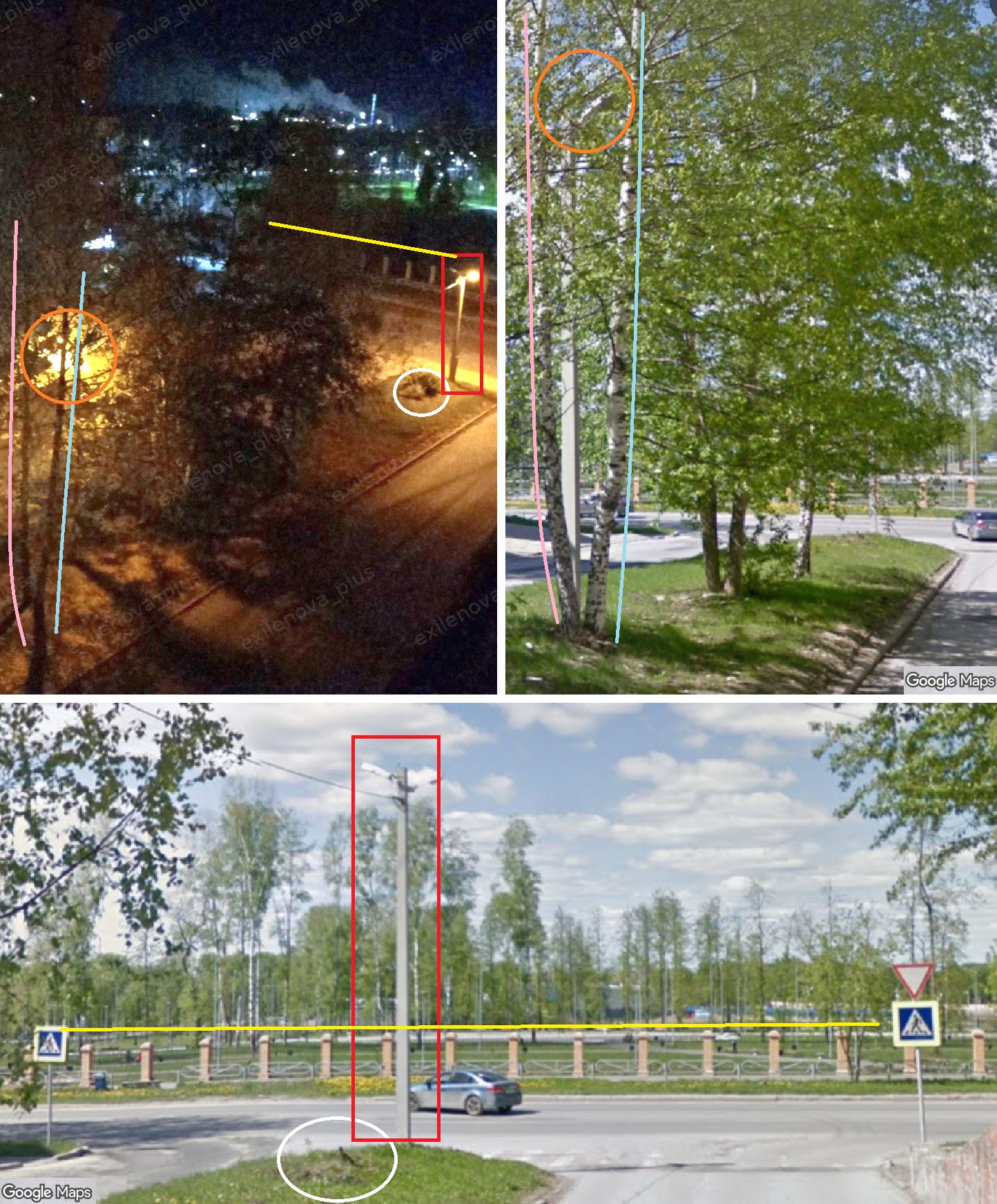 Berezniki chemical plant cloud: Uralkhim plant smoke observed from different vantage point