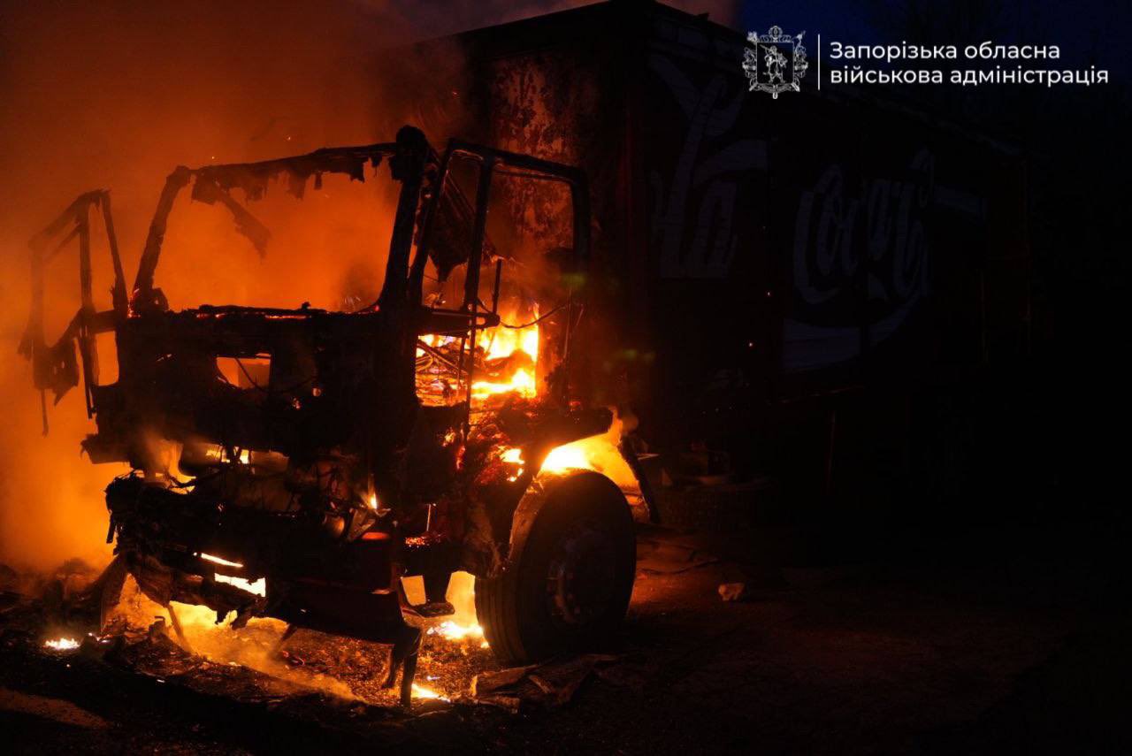 Enemy Strike on Zaporizhzhia: Woman Killed, Parking Lot Burns
