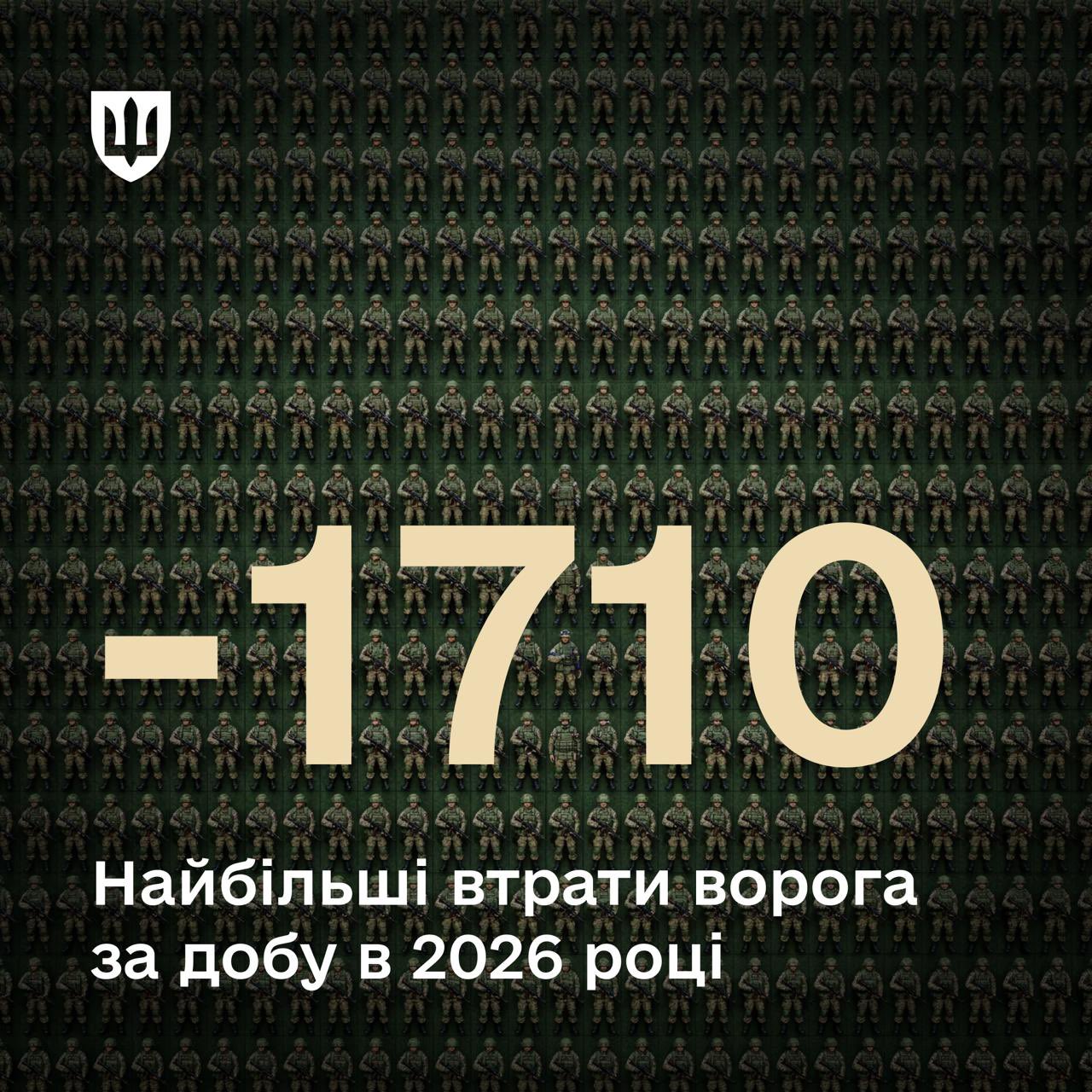 Record: -1,710 Russian soldiers in one day