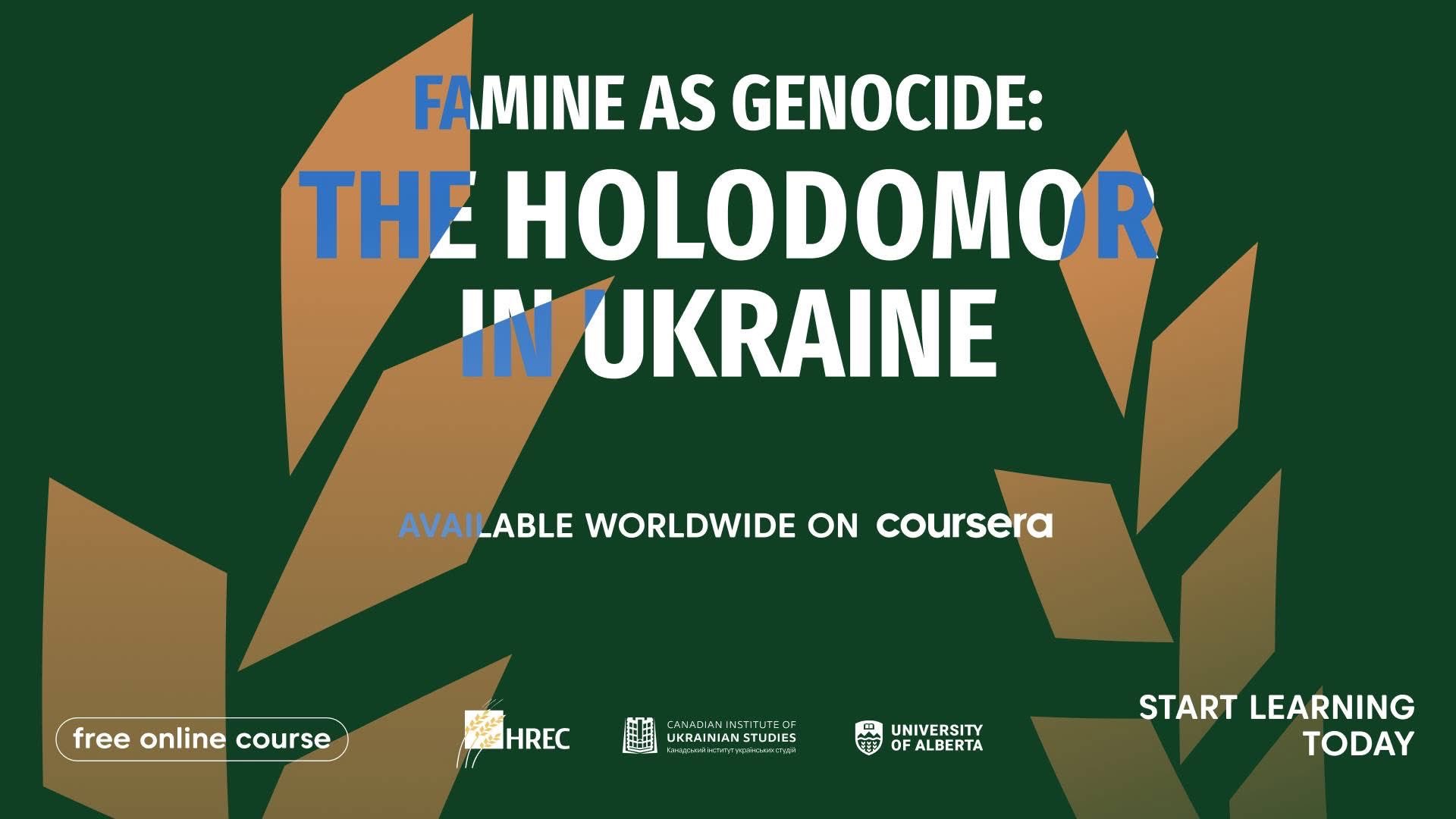 Coursera Launches Free Course on Holodomor as Genocide