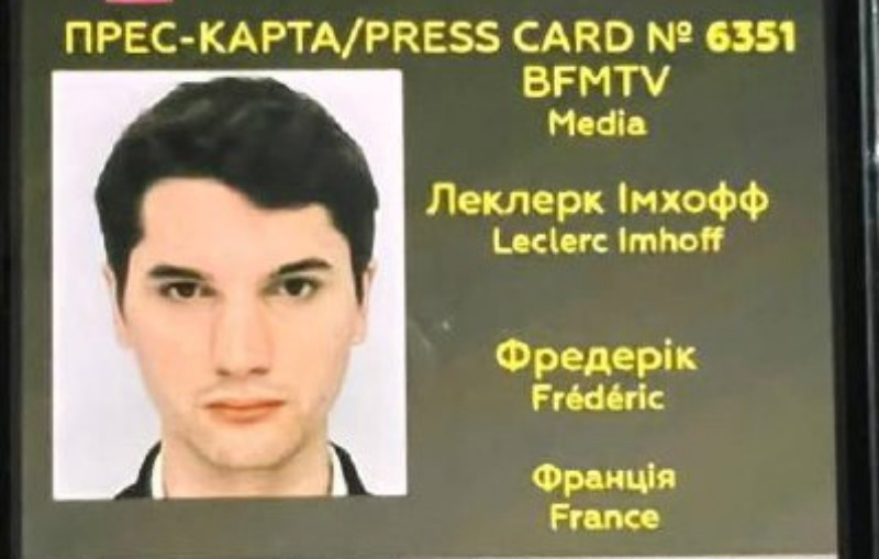 Macron confirms death of Leclerc-Imhoff journalist during humanitarian bus shelling in Donbas