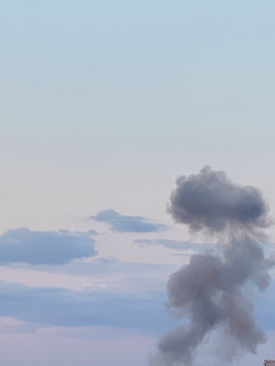 Explosions in Kyiv minutes ago
