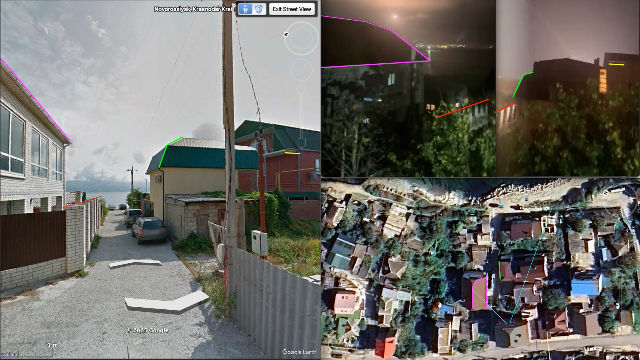 Russian Air Defence Missile Lands Near Residential Area in Novorossiysk