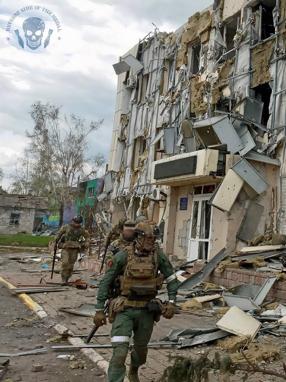 Wagner mercenaries in Popasna, Luhansk Oblast