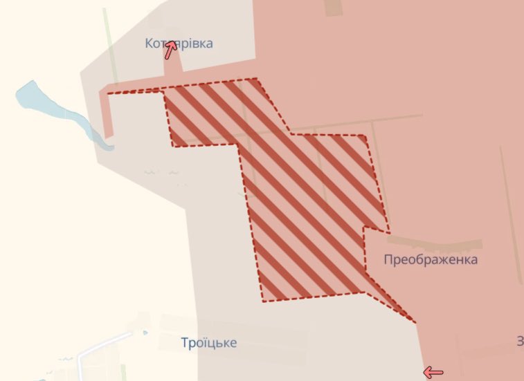 Enemy advances near Odradne, Troitsky, Novenki, Basivka, Zhuravka – DeepState reports -85.9 km²