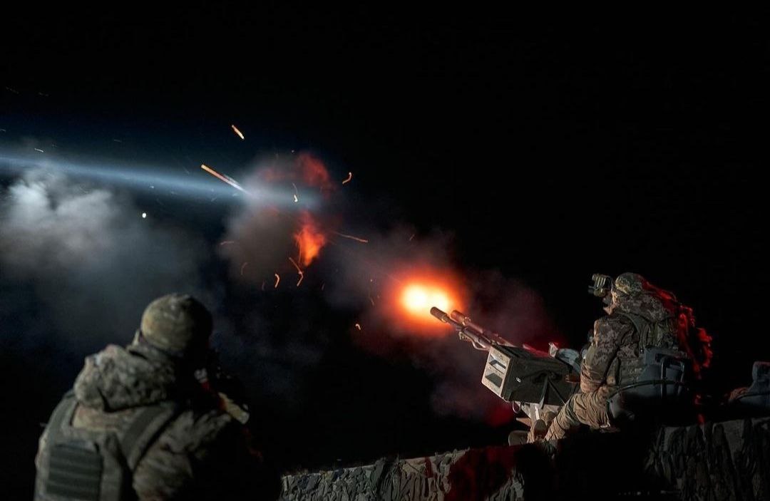 Ukrainian sky defenders down Russian drones