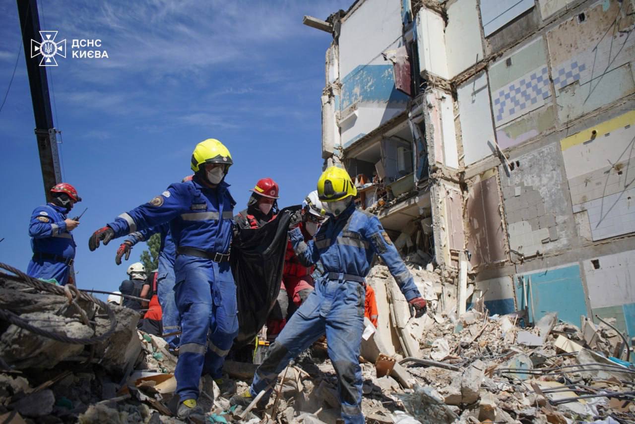 Kyiv residential building strike toll rises to 12 civilians after more bodies found